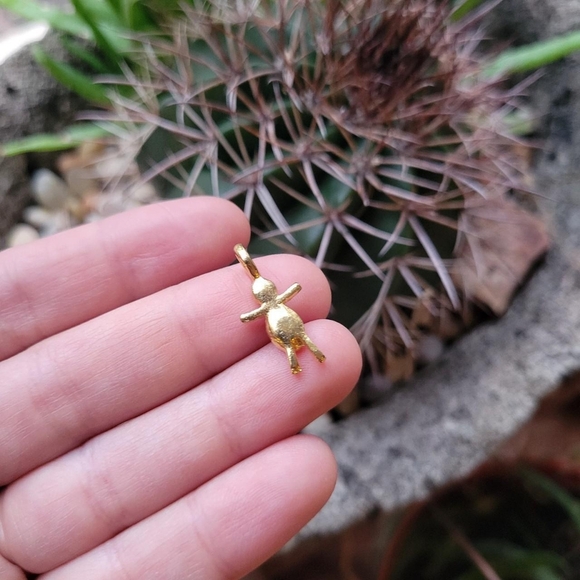 Vintage Pink Purple Birthstone Boy Crystal Charm Pendant - Picture 8 of 8